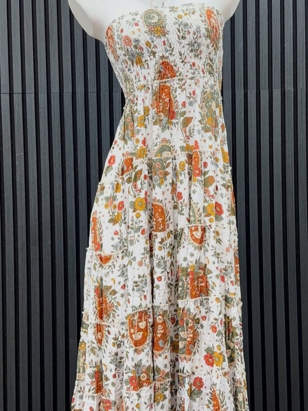 KarmaNepalCrafts- One Dress 3 Styles! Cottagecore and boho-style patchwork maxi.